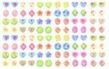 SPARKLE 288 Piece (144) Pair Stick-on Earrings (In the Garden)