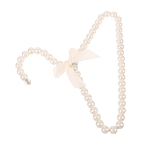 Sosoport Girls Pearl Hangers Pet Clothes Hanger for Closet Multipurpose Accessory
