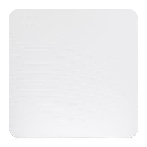 Tapis de souris en verre transparent 250x250mm antidécoloration pour setup gaming et bureau