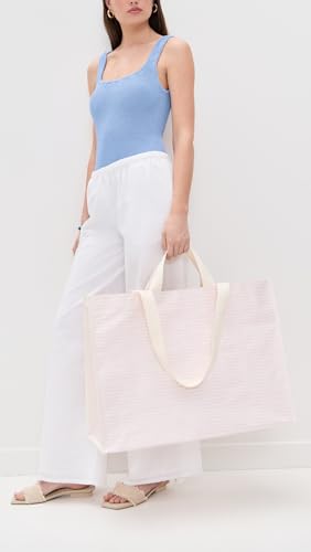 SunnyLife Women's Carryall Beach Bag, Pink Stripe, One size3