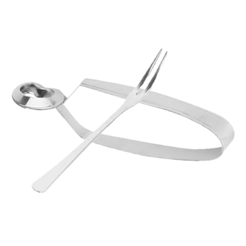 UTHCLO Pinzas Para Caracoles Tenedor De Acero Inoxidable 2 Piezas Herramienta Para Caracoles Resistente y Ligera Uso Cocina y Barbacoa