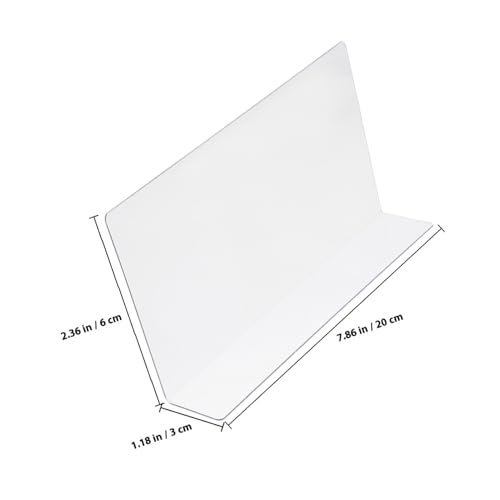 ARTSEWPLY 10個 透明製字型棚仕切り板 強化プラスチック製 商品類用 スーパー 店舗用整理ボード 飲料 食品 衣類の陳列整頓に