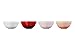 Le Creuset Stoneware Set Of 4 Mini Heart Pinch Bowl, Multi Color
