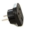 Plug Adaptador de enchufe UK/Inglaterra a EU/Europa (Max 250V 10A)