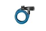 axa resolute 8-120 - lucchetto a cavo - lunghezza 120 cm - livello di sicurezza 3 - supporto incluso - blu petrolio