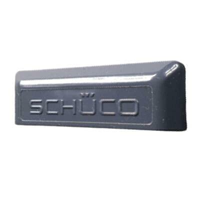 SCHÜCO - Capuchons pour fente d'eau, gris anthracite, contenu de la livraison 25 pièces Cover