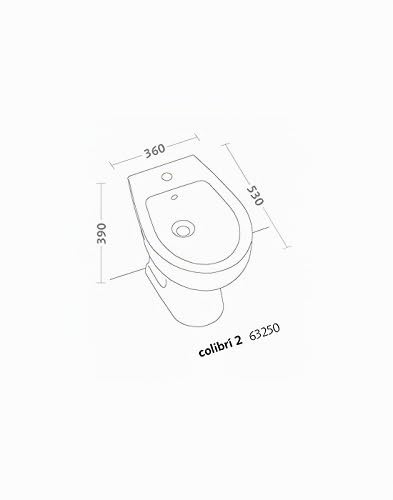 Pozzi Ginori Colibrì 2 Bidet a Pavimento