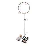 Pitjau Ballspiel Indoor Kinder und Erwachsene, Quidditch Wurfspiel Indoor für Erwachsene/Kinder/Gruppen/Familie, höhenverstellbarer Quidditch Ring-Stab