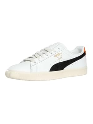 PUMA Hombre Zapatillas De Deporte Clyde Base, White/Black/Rickie Orange, 42 EU | Ya disponible en tu tienda friki favorita! En mundofriki.es!
