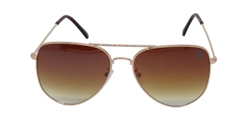 Óculos de Sol Polo London Club, Aviador Clássico design robusto em Metal Stainless Stell, Unissex (D