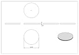 Fenau | Ronde | Ø 200 x 10 mm | stal S235JR, surowa