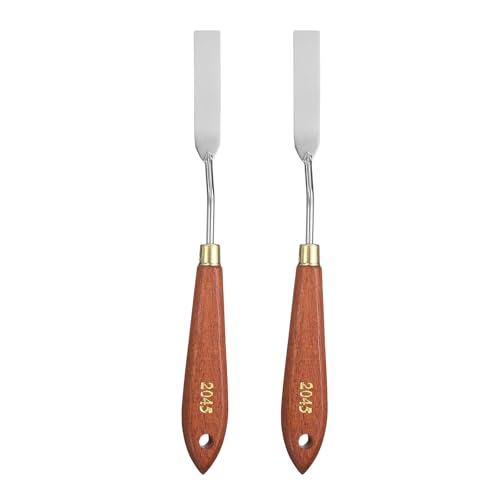HARFINGTON 2pcs Palette Knife Painting Tool 2.56