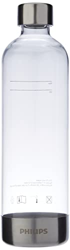 GoZero ADD912/10 不含 BPA 的苏打水瓶，1L，透明