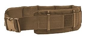 Padded Patrol Belt, 43-49 in, Coyote Tan
