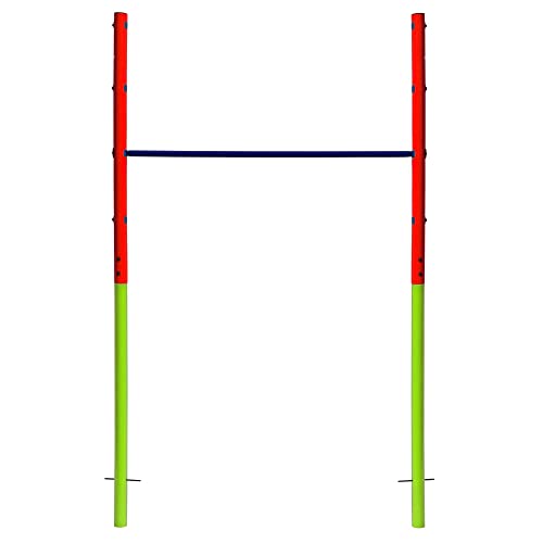 Best Sporting Garten-Turnreck Einzel-Turn-Reck, Garten-Reck, grün-rot-blau, Rot, 154 x 118 cm, 61390