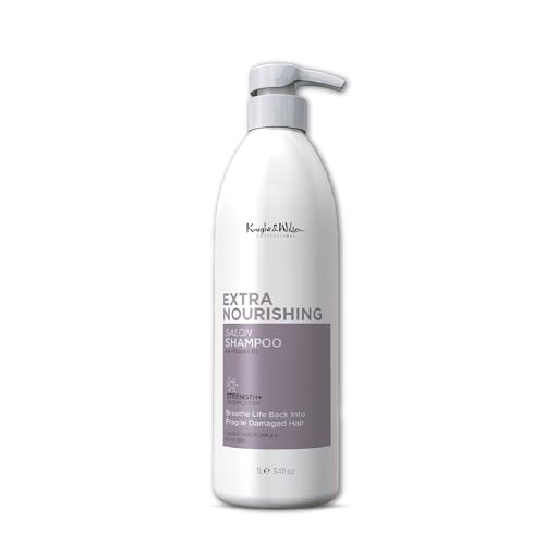 Knight & Wilson Salon Size Professional Extra Nourishing Shampoo 1000ml. Actively moisturises & nourishes dry, fragile, thin, damaged on all hair types. With Vitamin B5