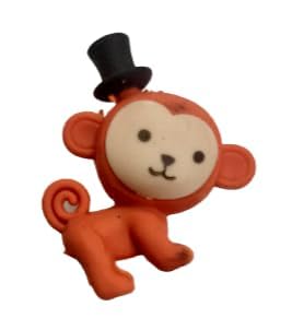 Image of AK Store (Pack of 4) 3D Cute Cartoon Shape Rubber Pencil Erasers, School Stationery for Kids, Boys Girls, Birthday Return Gifts (Baby Monkey)