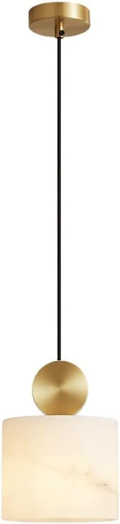 Olskfuh Brass Chandelier Light Fixture All Copper Modern Hanging Lamp Natural Cloud Stone Pendant Lamp Adjustable Height Pendant Lights Chandelier Lamps,-15 * 19Cm