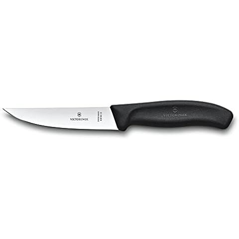 Victorinox Swiss Classic Tranchiermesser, gerader Schliff, Spülmaschinengeeignet, schwarz Cover