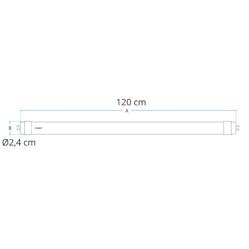 Lâmpada LED tubular, 18w, 4000k-luz Neutra, bivolt, Avant