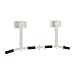 Lljsszr Wall Mount Traction Bar Fixed Fitness Single Bar Pull Rod for Upper Body Workout, White