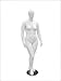 (MD-NANCYW1) ROXYDISPLAYTM Egg Head Female Mannequin Plus Size, with high heel feet feature. with Arms by the side, and sculpture high heel shoe