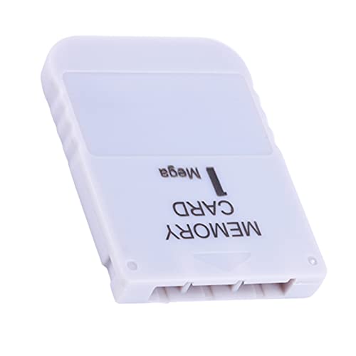 Akozon 1MB Speicherkarte für PS, Memory Card Key Game One Kompatibel mit Allen Spielen Weiß