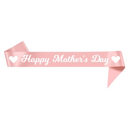 Party to Be Happy Mother's Day Sash Party Decorations for Mother's Day (Rose gold)