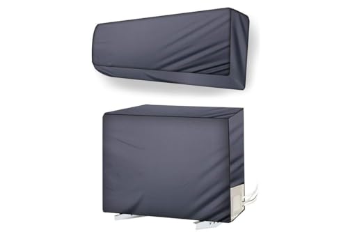 Image of Polyester Fabric AC Cover � Durable Air Conditioner Protective Cover for Indoor and Outdoor Units