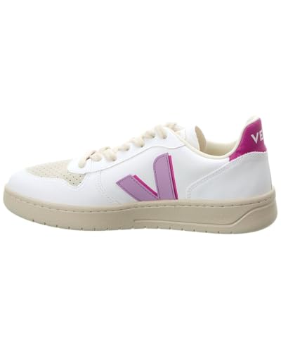VEJA Women's V-10 Sneaker, White/Orchid/Ultraviolet, 102