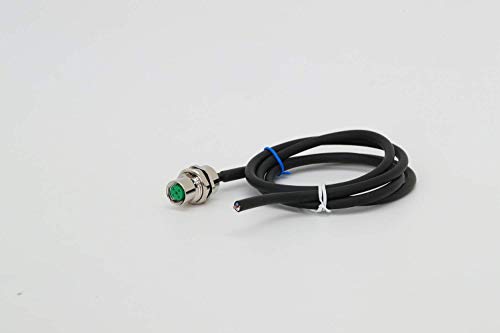 VELLEDQ Field Assembly Sensor/Actuator Panel Mount Connector M12 4-Pin Female A-Coding Front Flange Joint with 1M/3FT 24AWG Cable Wire