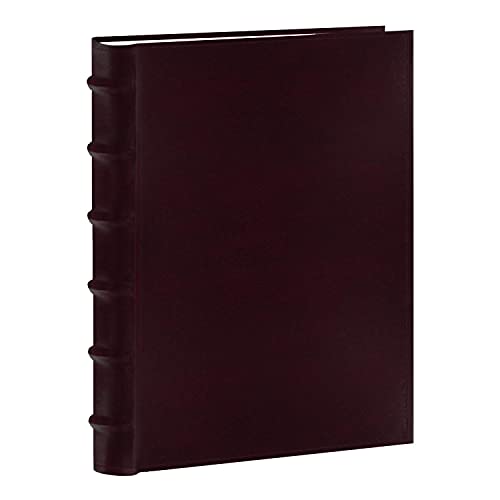 Pioneer Photo Albums Sewn Bonded Leather Bookbound 300 Pkt 4x6 Bi-Directional Photo Album, Burgundy