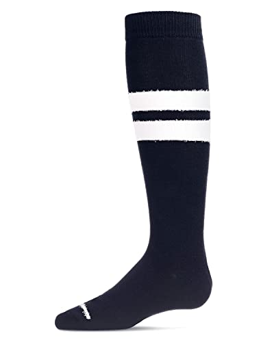 MeMoi Fuzzy Stripe Cotton Blend Knee High Socks4