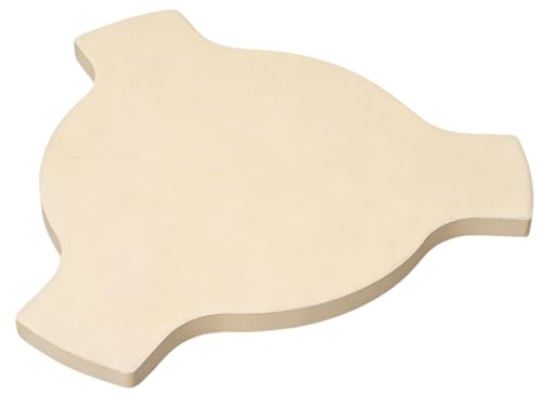 Soldbbq Heat Deflector Stone Replacement Parts for Char-Griller 6211 Smoking' Stone Jr. Heavy Duty Ceramic Pizza Stone for Char-Griller AKORN Jr. Kamado Grills E06614,E6714