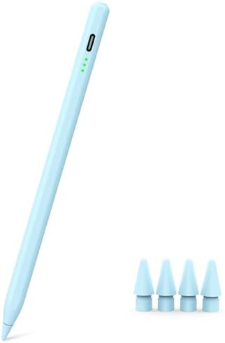 Blau Stift für iPad Pro Air Mini 2018-2026, 2X Schnellladung, Magnetisch | Kompatibel mit iPad 6–11. Gen (A16), iPad mini 5–7, iPad Air 3–6. Gen (M2/M4), iPad Pro 11/12,9"1–6. Gen,