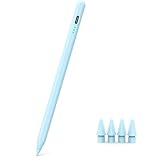 MYSTILUCK Blau Stift für iPad (2018-2025) – Schnellladeleistung Palm Rejection und Neigungssensitivität, Kompatibel mit iPad Pro 12.9 Zoll (M4/M3/M2), Air 7/6/5/4/3, 10. Gen-6. Gen & Mini 5/6/7