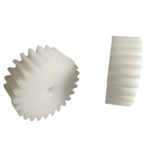 Cylindrical Drive 2pcs 1 Module 15 Teeth Spur Gear 17mm Diameter 8mm Thickness Straight Teeth Gear 1M 15T Plastic Flat Cylindrical Gear Rack Machinery(5MM BORE)