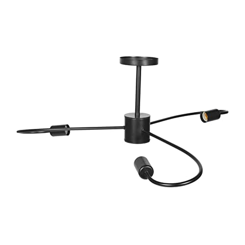 WOONEKY Lámpara de Techo Moderna Escandinava de Cabezas para Comedor y Sala de Estar Iluminación Decorativa LED Color Negro Diseño Único y Elegante para Pasillos y Habitaciones