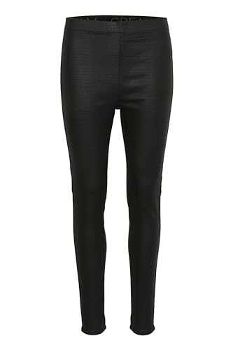 Mallas de mujer skinny slim fit pantalones de cuero sintético crema elásticos