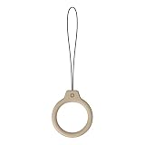iFace Reflection Color Silicone Smartphone Ring Strap Grip Holder - Compatible with iPhone, Samsung, Other Mobile Devices - Beige