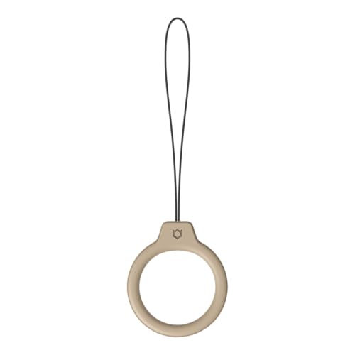 iFace Reflection Color Silicone Smartphone Ring Strap Grip Holder - Compatible with iPhone, Samsung, Other Mobile Devices - Beige