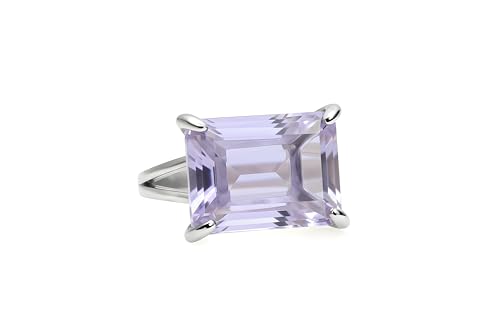 Bague tanzanite ajustable en argent pour peaux sensibles