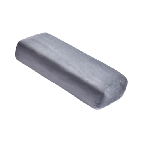 Fancyes Yoga Bolster Pillow, Cushion with Carrying Handle, for Meditation Support Yoga Pillow, Gray