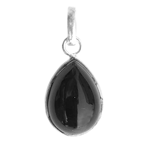 Pendentif onyx noir en argent 925, le cadeau idéal pour marquer un moment