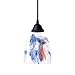 Dimond Lighting Weathered Glass Bottle Lamp with White Faux Silk Shade 169-015