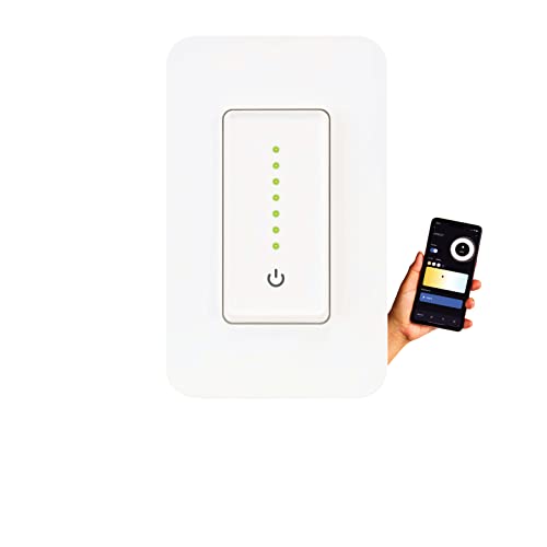 Smart WiFi Dimmer Switch, 3-Way Light Switch with App & Alexa Voice Control