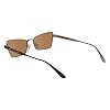 Calvin Klein Women's Sunglasses CK24110S - Brown with Solid Ochre Lens