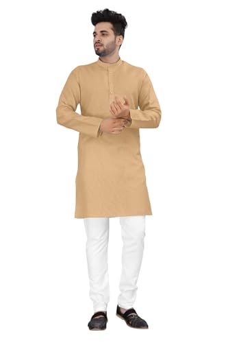 Image of trustous Mens straigth Solid Kurta Pyjama Set Combo in 100% Cotton with 16 Colour Option and Size are XS to 3XL for (Birthday,Wedding, Ceremony, Casual, Engagement)