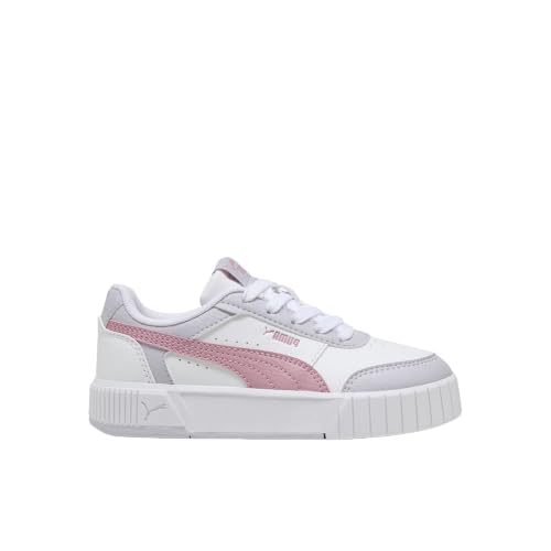 Image of PUMA Kids Girls Carina Mia Lace Up Sneakers Shoes Casual - White