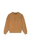 Sweat Teavagi très tendance avec sa couleur caramel, ses manches chauve-souris, ses découpes fantaisie et son imprimé gris foncé personnalisé LTC à l'avant.